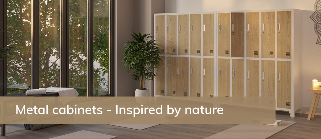 Metal cabinets inspired by nature
