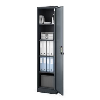 Aktenschrank ALEX, 450 x 1850 x 400 mm, Anthrazit