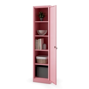 Office filing cabinet ALEX, 450 x 850 x 400 mm, Fresh Style: powder pink