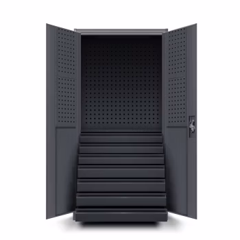Werkzeugschrank DAREK, 920 x 1850 x 500 mm, anthrazit 