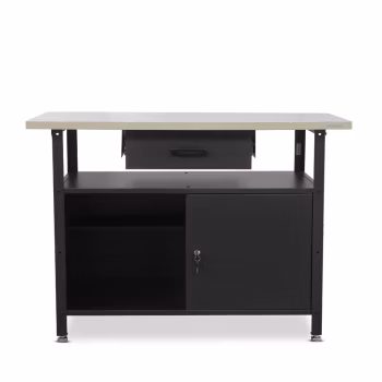 Établi ERIC, 1200 x 850 x 600 mm, noir