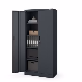 Metallschrank JAN Compact 1750 x 800 x 400 mm, anthrazit