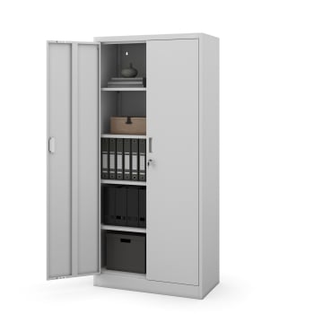 Metallschrank JAN Compact 1750 x 800 x 400 mm, grau