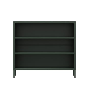 Bücherregal klein LUCA, 1000 x 900 x 350 mm, Modern: flaschengrün