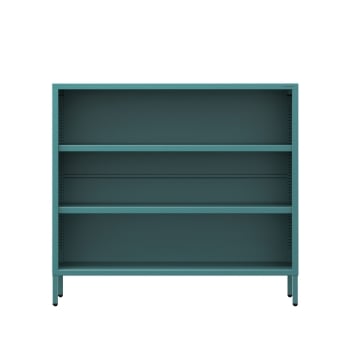 Bücherregal klein LUCA, 1000 x 900 x 350 mm, Modern: meeresgrün