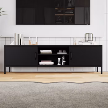 TV-Schrank XL ROSARIA 1700 x 400 x 500, Schwarz