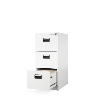 Aktenschrank mit 3 Schubladen SARA V3, 460 x 1020 x 620 mm, weiß