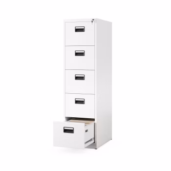 Aktenschrank mit 5 Schubladen SARA V5, 460 x 1630 x 620 mm, weiß