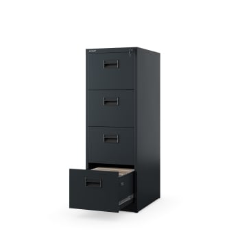 Aktenschrank mit 4 Schubladen SARA V4, 460 x 1320 x 620 mm, anthrazit