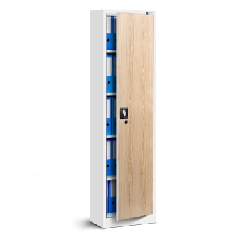 JAN NOWAK Eco Design metal office cabinet ALEX: white/sonoma oak