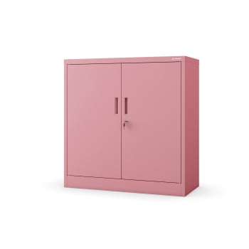 Taquilla con estantes BEATA, 900 x 930 x 400 mm, Fresh Style: rosa pálido  