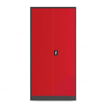 JAN NOWAK model BRUNO 920 x 1850 x 500 warsztatowo-narzędziowa szafa metalowa: antracytowo-czerwona