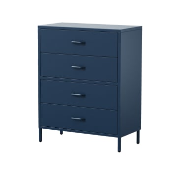 Chest of drawers CARLA, 800 x 1015 x 400 mm, Modern: dark blue