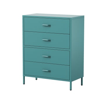 Chest of drawers CARLA, 800 x 1015 x 400 mm, Modern: sea green 