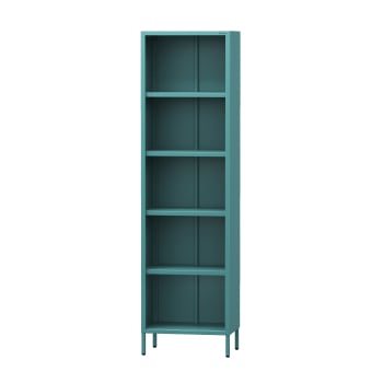 Tall bookcase MARIO, 500 x 1800 x 350 mm, Modern: sea green 