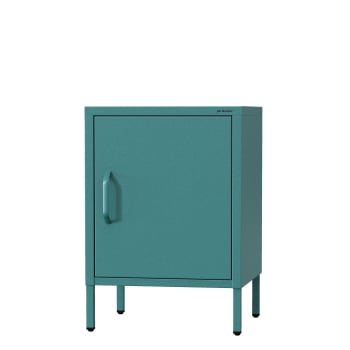 Table de chevet industrielle MIA, 424 x 595 x 400 mm, Modern: turquoise 