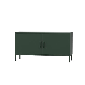 TV stand with storage ROSA 1150 x 595 x 400 mm, Modern: bottle green