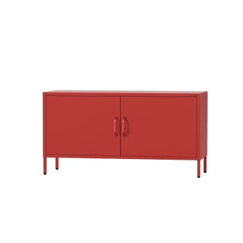 TV stand with storage ROSA 1150 x 595 x 400 mm, Modern: red