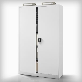 Büro Aktenschrank JAN II, 1150 x 1850 x 400 mm, grau