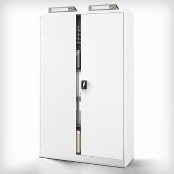 Büro Aktenschrank JAN II, 1150 x 1850 x 400 mm, weiß