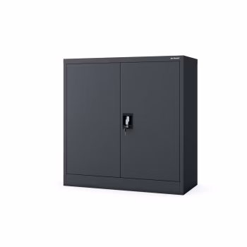Kleiner Metallschrank BEATA, 900 x 930 x 400 mm, anthrazit