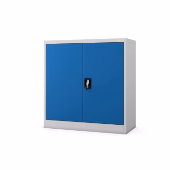 Niedriger Schrank BEATA, 900 x 930 x 400 mm, grau-blau