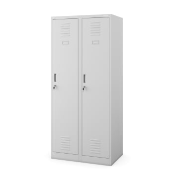 Kleiderspind Umkleideschrank mit 4 Fächern  KACPER, 800 x 1800 x 500 mm, grau