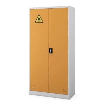 ARMOIRE POUR PRODUITS CHIMIQUES MARIA,  900 x 1850 x 400 mm, gris-jaune
