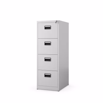 Aktenschrank mit 4 Schubladen SARA V4, 460 x 1320 x 620 mm, grau
