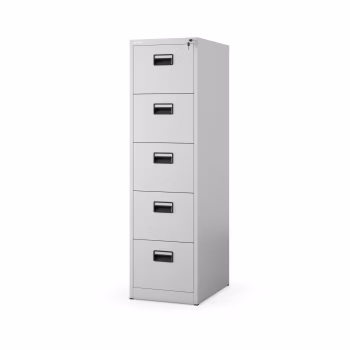 Aktenschrank mit 5 Schubladen SARA V5, 460 x 1630 x 620 mm, grau