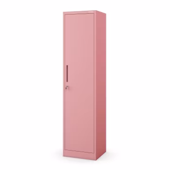 Office filing cabinet ALEX, 450 x 850 x 400 mm, Fresh Style: powder pink