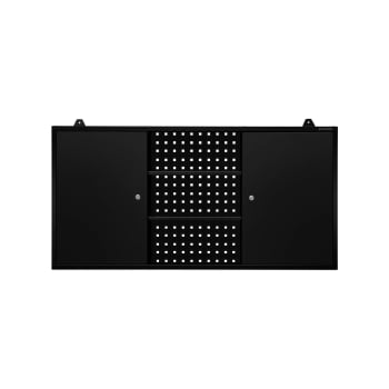 Hängender Werkzeugschrank, BEN, 1200 x 600 x 200 mm, All Black: schwarz