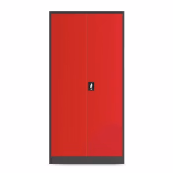 Armoire d'atelier en métal pour les outils, 5 étagères BRUNO, 920 x 1850 x 500 mm, rouge anthracite