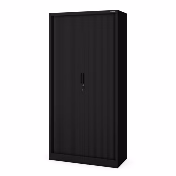 Rollladenschrank DAMIAN, 900 x 1850 x 450 mm, schwarz