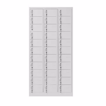 Fächerschrank Depot Schrank Schließfachschrank OLIVER, 900 x 1850 x 450 mm, grau