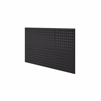 Werkzeugwand, Werkzeugtafel PAULA, 1200 x 600 x 10 mm, All Black: schwarz