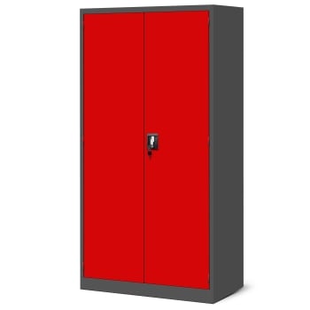 Werkzeugschrank SZYMON, 920 x 1850 x 500 mm, anthrazit-rot