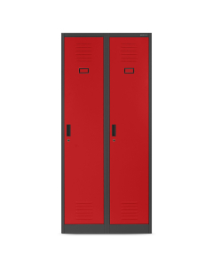 KACPER 2B1A szafa: antracyt RAL7016 - czerwona RAL3020 | Garderobenschrank: anthrazit-rot | cabinet: anthracite-red H1800*W800*D500