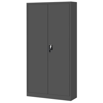 Satz 4x JAN Metall-Büro-Aktenschrank, 900 x 1850 x 400 mm, anthrazit