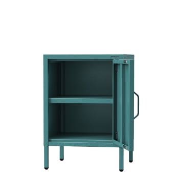Table de chevet industrielle MIA, 424 x 595 x 400 mm, Modern: turquoise 