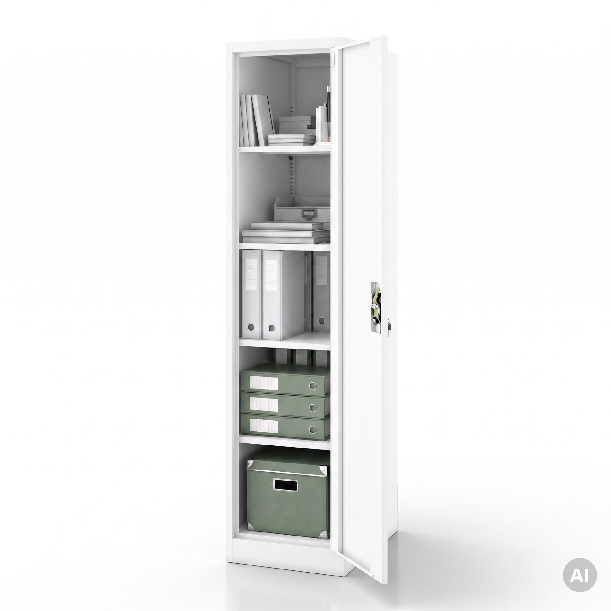 Dossierkast kaartsysteem afsluitbaar wit, 450x1850x600 mm: ALEX D600