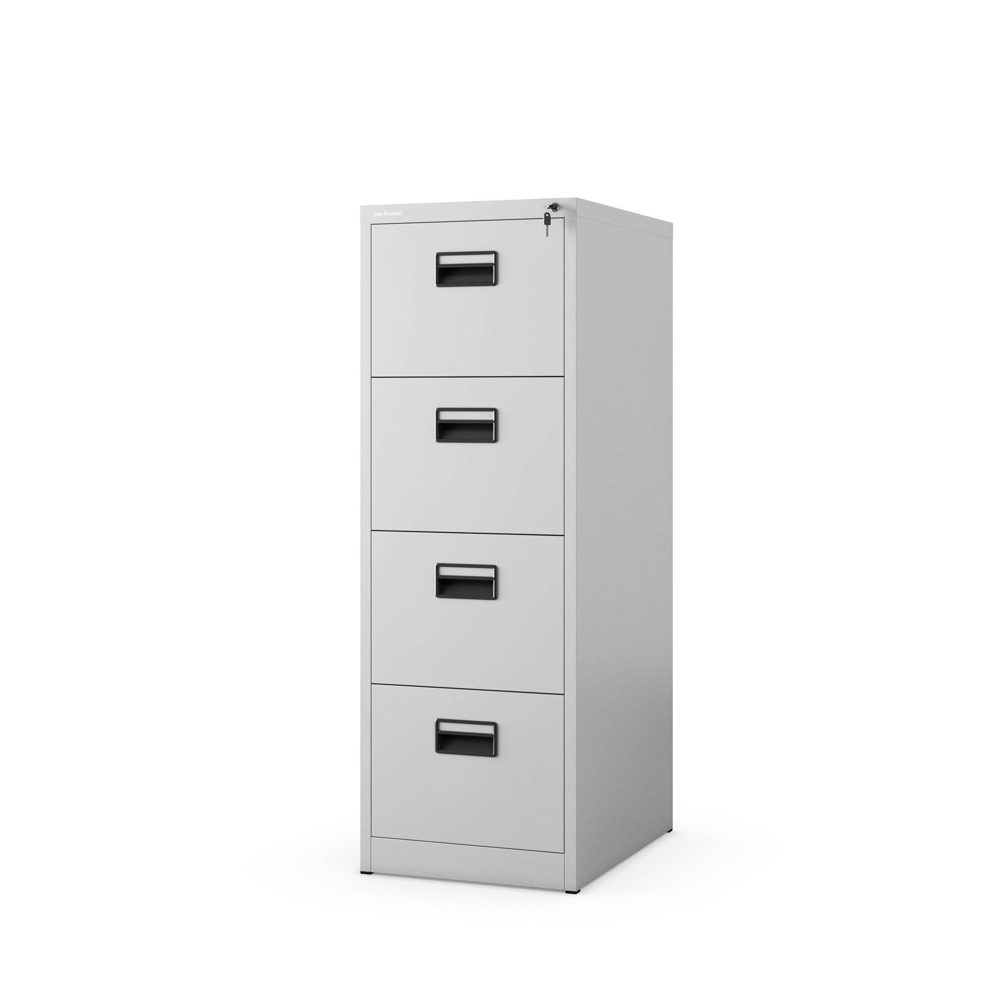 Metalowa szafa kartotekowa SARA V4, 460 x 1320 x 620 mm, szara